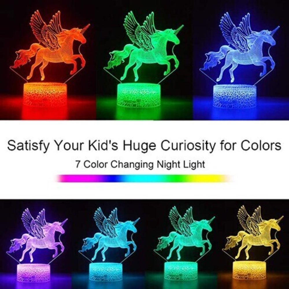Unicorn color nightlight (brand new in box)